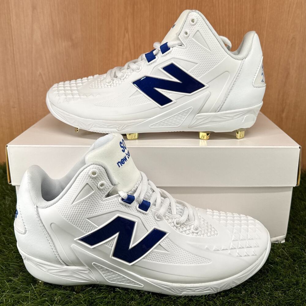 New Balance FuelCell Ohtani 1 White Royal Baseball Cleats MSHOWB1 Men's Size 8